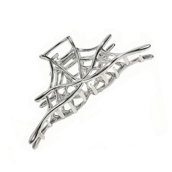 Strong Metal Hair Claw Spiderweb Pattern Secure Grip Hair Styling Tool Unisex