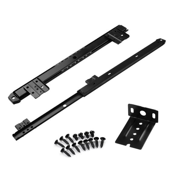Strong Metal Keyboards Mounting Bracket Adjustable Keyboards Slide Tray for Maximize Desk Space & Improve Work Efficiency