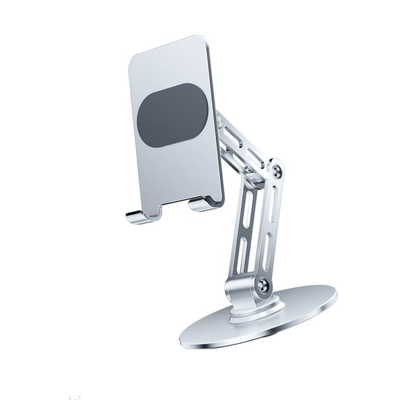 Strong Metal Phone Mount Double Joint Modifiable Tilt Pliable Base Full Rotation For Broadcasting Typing Video Calls