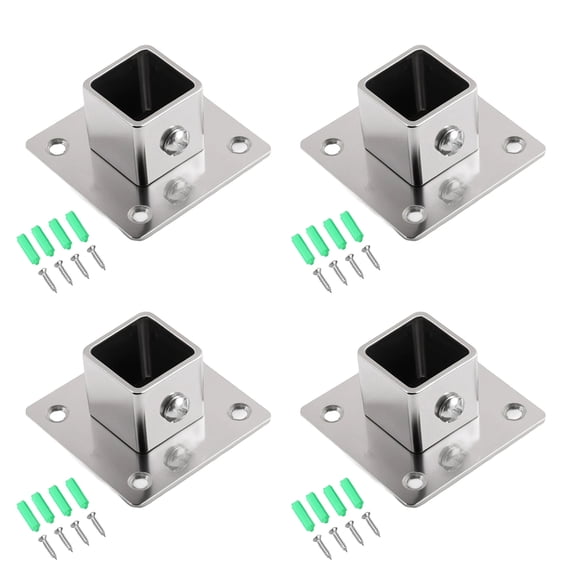 Strong Metal Pipe Bracket Flange Base Easy Installation Heavy Load Capacity Wardrobe Arrangers for Household Use
