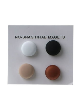 Hijab Magnetic Pin Round Magnetic Hijab Pins 2pcs Pack Buttons Multi Use  Hijab Magnets for Women Scarf Knitwear Hats Lapel Safety, 