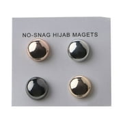 Strong Metal Plating Magnetic Hijab Clip Safe Hijab Brooch Luxury Accessory No Hole Pins Brooch Magnet for Muslim Scarf
