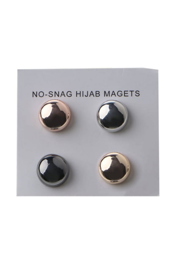 Strong Metal Plating Magnetic Hijab Clip Safe Hijab Brooch Luxury Accessory No Hole Pins Brooch Magnet for Muslim Scarf