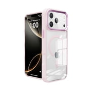 Strong Metal Wireless Charging Case for iPhone 17 Pro Max - Pink
