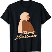 Strong Muslimah Woman Hijab Islamic Arabic Mosque Religion T-Shirt