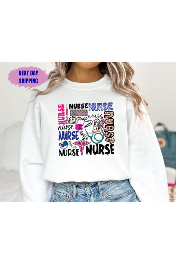 Strong Nurse Sweater, Tough Compassionate Hoodie, Devoted Nurse Apparel, Full size S-5XL