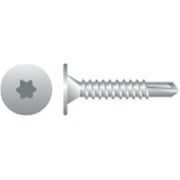 Strong-Point 10-16 x 1.25 in. Star Drive Wafer Head Screws - Zinc Plated - Box of 3000