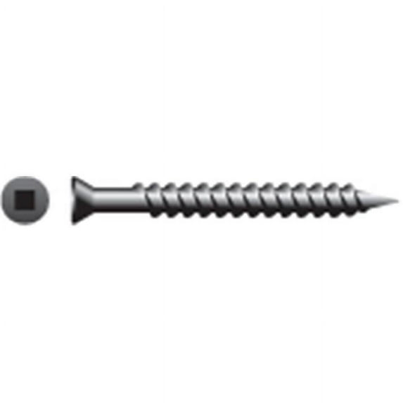 Strong-Point 2QT 6 x 2.25 in. Square Drive Trim Head Screws Phosphate Coated Box of 3 000