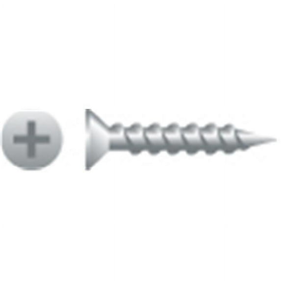 Strong-Point 610LZ 6 x 0.63 in. Phillips Flat Head Particle Board Screws Zinc Plated Box of 25 000