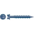 thumbnail image 1 of Strong-Point CH444 0.25 x 2.75 in. Slotted Indented Hex Washer Head Screws Notched Thread  Blue Ceramic Coating  Box of 1 000, 1 of 1