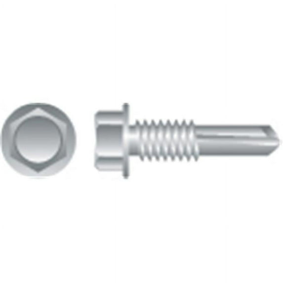 Strong-Point H832 8-18 x 2 in. Unslotted Indented Hex Washer Head Screws Zinc Plated Box of 3 000