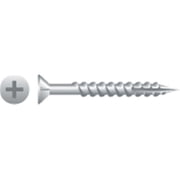 Strong-Point X820NZ 8 x 1.25 in. Phillips Flat Head Screw with Nibs Particle Board Screws Zinc Plated Box of 8 000