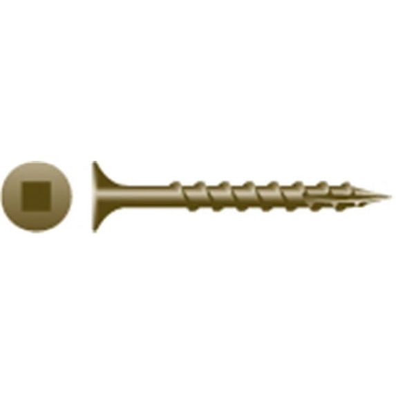Strong-Point XQ620W 6 x 2 in. Square Drive Bugle Head Screws Coarse Thread W.A.R. Coated Box of 3 500