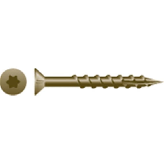 Strong-Point XT1040W 10 x 4 in. Star Drive Flat Head Screws Coarse Thread With Nibs W.A.R. Coated Box of 800