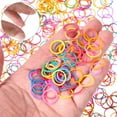 thumbnail image 1 of Strong Pull Disposable Rubber Bands for Children - 1000 Small Hair Ties for Pigtails for Everyday Use and Hairstyles, 1 of 7