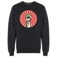 thumbnail image 1 of Strong Raised Fist Sweatshirt Men -Image by Shutterstock, Male x-Large, 1 of 2