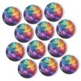thumbnail image 1 of Strong Refrigerator Magnet Fridge Sticker, Exquisite Star - Filled Galaxy 12Pcs Beautiful Photo Decorative Magnet Set, Small Round Crystal Glass Craftwork for Refrigerator Decor, 1 of 4