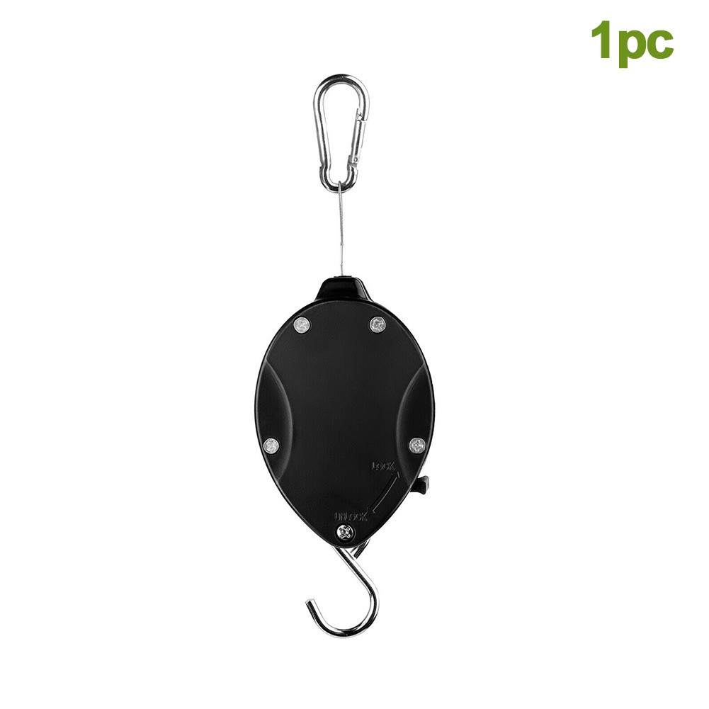 Strong Retractable Hanging Basket Pulley Pull Down Plant Yard Flower ...