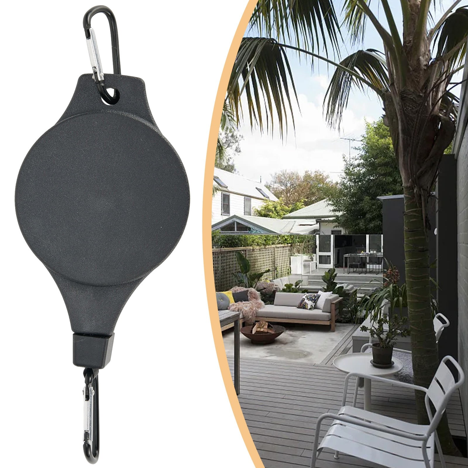 Strong Retractable Hanging Basket Pulley Pull Down Plant Yard Flower