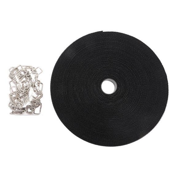 Strong Reusable Auto Gripping Cable Tie 10M Length 50 Metal Fasteners Long Service Straps set for Home Outdoor Use