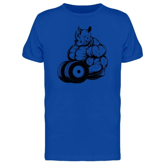 Strong Rhino Lifting T-Shirt Men -Image by Shutterstock, Male x-Large