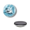thumbnail image 1 of Strong Round Refrigerator Magnet Fridge Sticker, Watercolor Great White Shark Clear Aesthetic Glass Refrigerator Magnets for Glass Whiteboard, Kitchen and Lockers Associations (1.18*1.18 Inch), 1 of 3