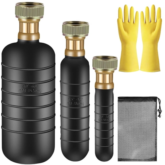 Strong Rubber Drain Bladder Fast Release Drains Tool Multi Size Tool Suitable for 1in to 6in Pipes