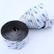 Strong Self-Adhesive Black Hook and Loop - 10FT Continuous Roll, All-Weather for Large Craft & Trim Work