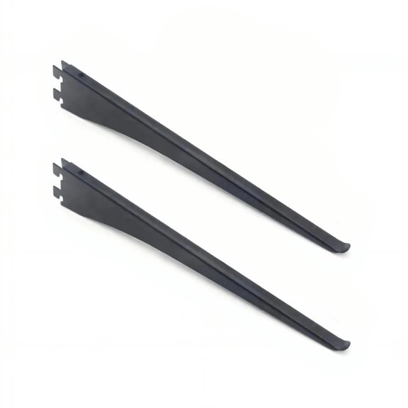 Strong Shelf Support Hardware Carbon Steel Shelf Brackets Rustproof Vertical Hole Plate Rack for Various Slotted Shelves