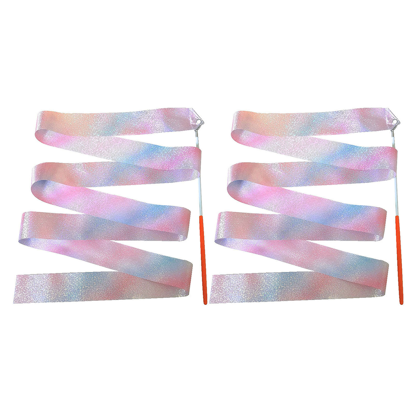 Strong Sparkling Gymnastics Ribbons with Wand - Soft Smooth, Long ...