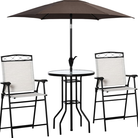 Strong Steel Frame for Durability/Outdoor Summer Gatherings/Comfy Dining Experience