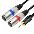 thumbnail image 1 of Strong Stereophonic Sound Cable 3.5mm To Double Couplings For Tall Loyalty Indication Transmission In Live Performances, 1 of 8