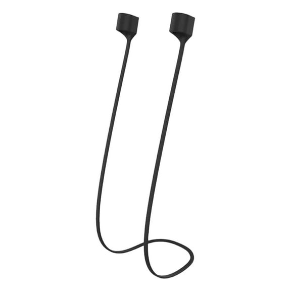 Strong Straps Anti Lost For Accessories Silicone Sports Lanyard And Ear Hook,Wireless Headphone Anti-Lost Strap - Anti-Drop Lanyard for Earbuds,Ultra Strong Sport Silicone Anti Lost Strap(Black,)