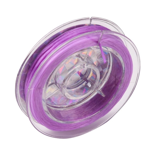 Strong Stretchy Beading Elastic Thread Flat Elastic Crystal String Medium Purple 0.8mm about 10.93 yards(10m)/roll