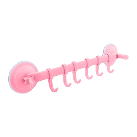 Strong Suction Cup Hooks 6 Pack Wall Mounted Storage Solution for Indoor Organization No Drilling Required