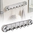 thumbnail image 1 of Strong Suction Cup Hooks for Shower Wall No Drill Removable Shower Hooks Bathroom Hooks Towel Hooks for Bathroom Kitchen(Silver), 1 of 8