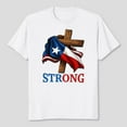 thumbnail image 1 of Strong Texas flag cross christian texas pride 2025 T-Shirt Men's And Women's Graphic Tee 100% Cotton by TBun, Full Sizes S-5XL, 1 of 5