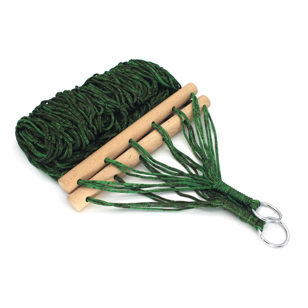 Strong Thick Nylons Rope Hammock Travel Hangings Swing Bed Portable Outdoor Camping Hammock Meshes Sleepings Bed Swing