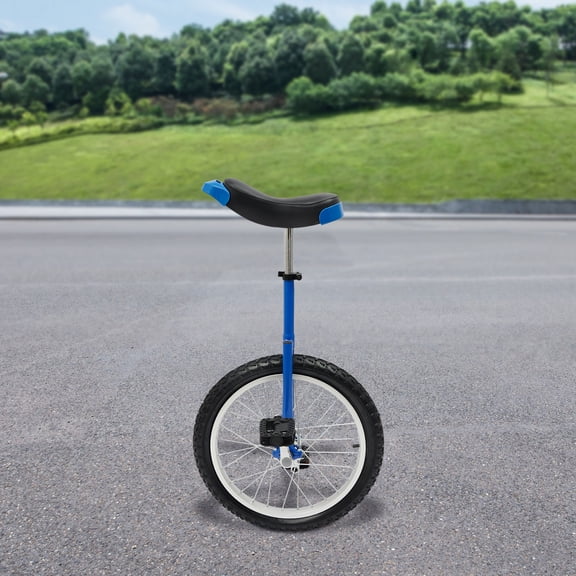 Strong Thoughtful Design Blue Adjustable Exercise Outdoor Unicycle for Office Workers, Cycling Enthusiasts