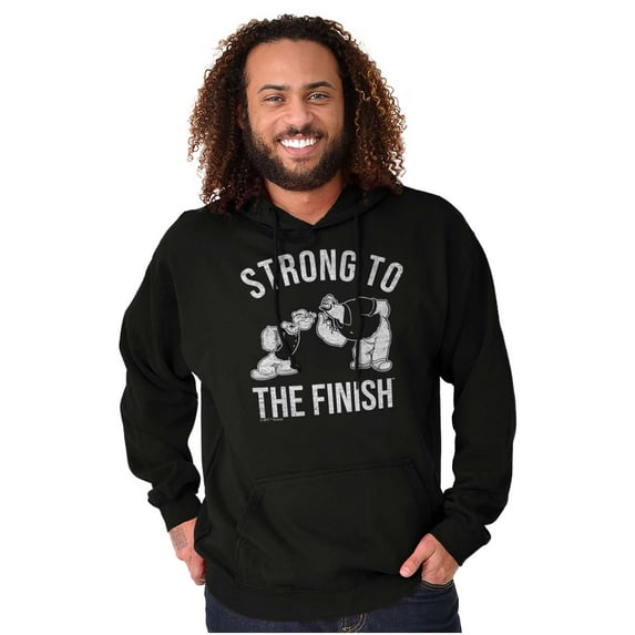 Strong To The Finish Popeye Bluto Hoodie Hooded Sweatshirt Men Brisco Brands M