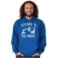 thumbnail image 1 of Strong To The Finish Popeye Bluto Men Big & Tall Graphic Hoodie Brisco Brands 4X, 1 of 2