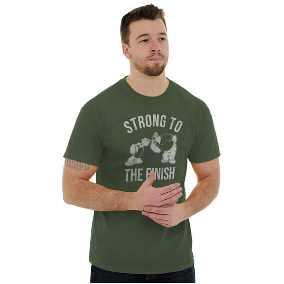 Strong To The Finish Popeye Bluto Men's Graphic T Shirt Tees Brisco Brands S