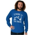 thumbnail image 1 of Strong To The Finish Popeye Bluto Men's Long Sleeve Tee T Shirt Brisco Brands L, 1 of 6