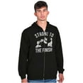 thumbnail image 1 of Strong To The Finish Popeye Bluto Zip Hoodie Sweatshirt Men Brisco Brands S, 1 of 6