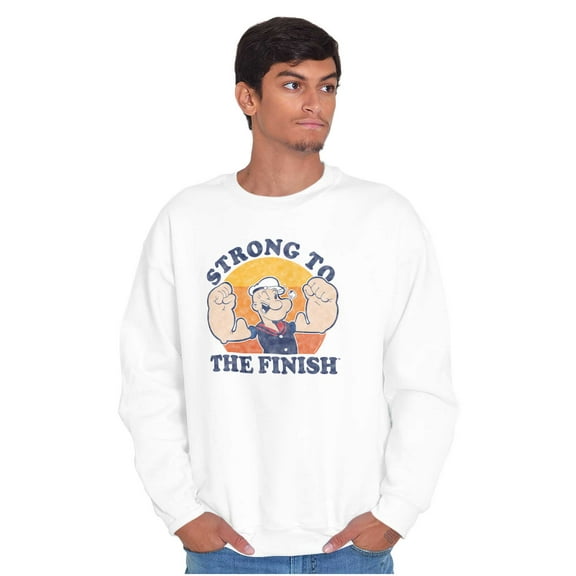Strong To The Finish Popeye Sailor Sweatshirt for Men or Women Brisco Brands 3X