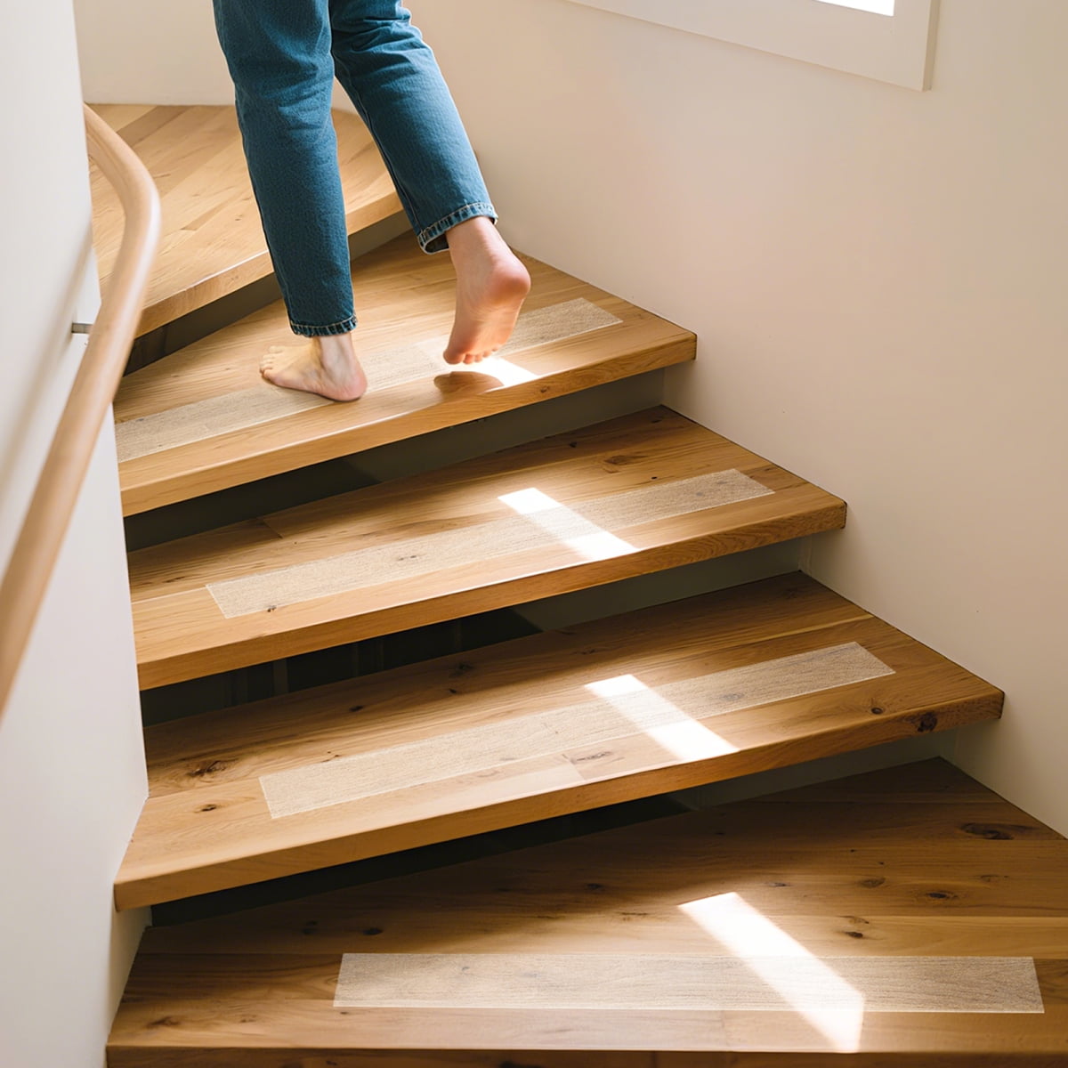 Strong Traction Transparent Anti Slip Tape 30FT x 4inch Waterproof Wear Resistant Grip Tape for Stairs Bathrooms Kitchens