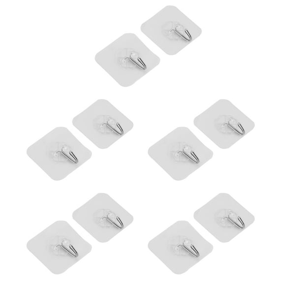 Strong Transparent Suction Cup Sucker Wall Hooks Hanger for Kitchen Bathroom Home (10)