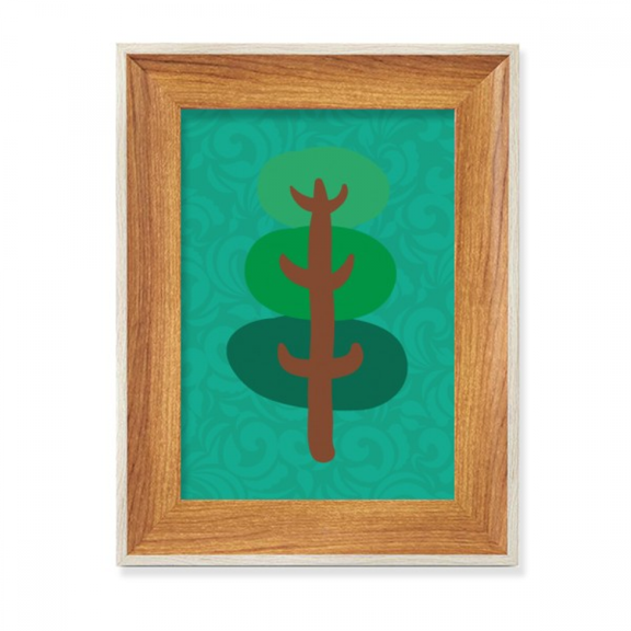 Strong Tree Flours Cartoon Desktop Wooden Photo Frame Display Picture Art Painting Multiple Sets