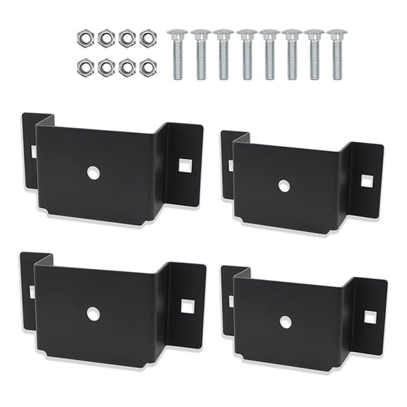Strong Truck Stake Pocket Brackets Not Slip Coating Pre Drilled Design Suitable for Flatbed Trailers 2x4 Lumber Support