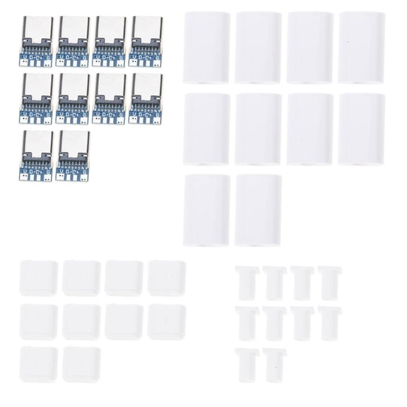Strong TypeC 14 Pin Receptacle 4 Solder Terminals USB 3.1 TypeC Connector set
